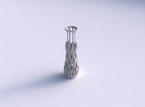 vase svelte 3 entrelacement lignes effilé maison décor 3d print model - Mito3D