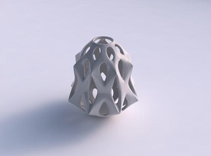vase slim lisse coupes shapr bords pressé maison les coupures décor 3d print model - Mito3D