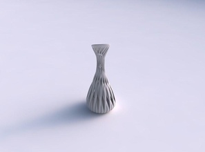vase slim tall muscle structure eccentric house decor 3d print model - Mito3D