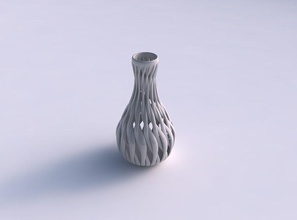 vase slim haut de la structure musculaire pressé maison les muscles décor 3d print model - Mito3D