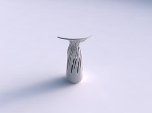 vaso slim largo di punta liscia tagli eccentrici casa il ampia tip a che liscio i eccentrico arredamento 3d print model - Mito3D
