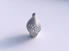 vase spherical mid section smooth cuts extruded top pimp up house decor 3d print model - Mito3D