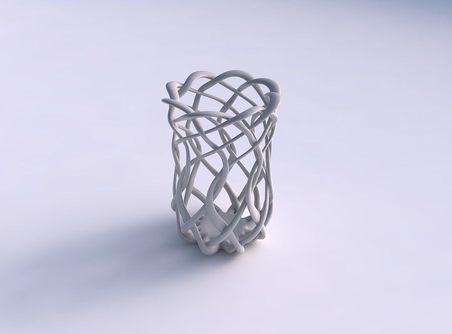 vazo küresel basit taramalı kafes genişledi ev dekor 3D print model - Mito3D