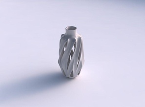 vazo küresel pürüzsüz Kesikler ekstrüde boyun genişledi ev dekor 3d print model - Mito3D
