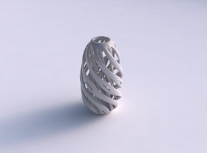 vaso sferico twisted interno esterno le linee affusolate casa il sferica interiore conico arredamento 3d print model - Mito3D