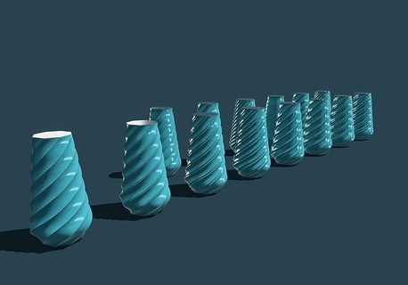 vase spidia v2 vasemode spiralmode décor maison LED lumière guide 39 impression stl rar pla petg 3d print model - Mito3D