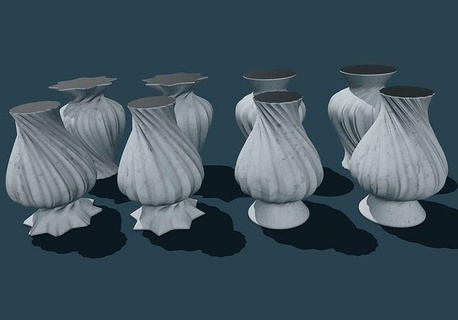 vase spirou vase vasemode spiralmode spirale LED lumière pla petg stl rar guide 39 impression maison décor 3d print model - Mito3D