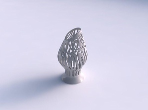 vase gequetscht unten verdreht glatte Schnitte gestreckt Obere Ecke Haus gepresste twisted glatt top Dekor 3d print model - Mito3D