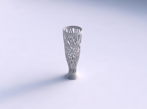 vase pressé tordu lisse coupes élargi maison décor 3d print model - Mito3D