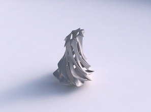 vase einfach glatt schneidet sternenklar gedehnt ecke haus dekor 3d print model - Mito3D
