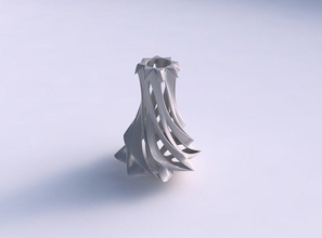 Vase einfach glatt schneidet sternenklar breit Mitte Haus Dekor 3d print model - Mito3D