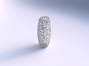 vase tall twisted dense organic lattice house decor 3d print model - Mito3D