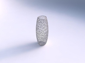 vaso de altura torcida lattice telhas a casa decoração 3d print model - Mito3D