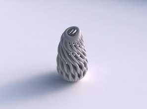 vaso conicità grande contorto muscolo struttura magnaccia up casa arredamento 3d print model - Mito3D
