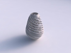 vaso conicità contorto esterno linee casa arredamento 3d print model - Mito3D