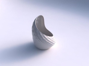 vaso marea distorta griglia piatti casa arredamento 3d print model - Mito3D