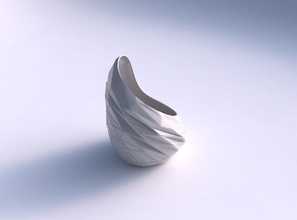 vase tide partial random triangle plates house decor 3d print model - Mito3D