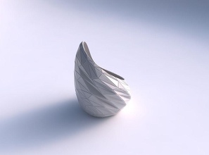 vase à marée aléatoire triangle plaques maison les décor 3d print model - Mito3D