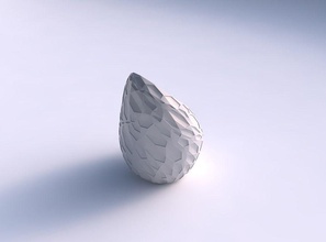 vase tide twisted crystal dents house decor 3d print model - Mito3D