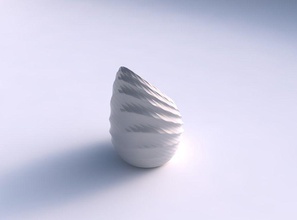vaso maré torcida seções linhas a casa decoração 3d print model - Mito3D