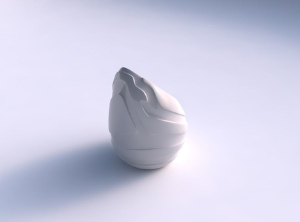 Vase Tide verdrehte glatt Bänder Haus Dekor 3d print model - Mito3D