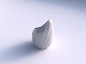 vaso maré torcida bandas 2 a casa decoração 3d print model - Mito3D