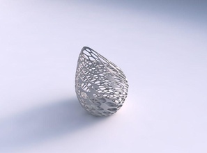 vase tide twisted dense organic lattice house decor 3d print model - Mito3D