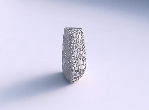 vase triangle dense organic lattice house dish decor architectural decoration 3d print model - Mito3D