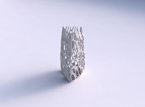 vase en forme de triangle maison plat décor architectural la décoration 3d print model - Mito3D