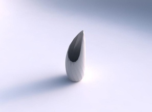 vaso tsunami bande verticale uniforme casa il lo arredamento 3d print model - Mito3D
