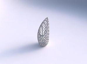 florero de tsunami la burbuja rejilla casa el cuadrícula celosía decoración 3d print model - Mito3D