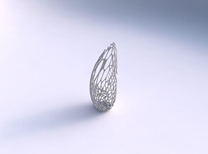 vaso tsunami rachado orgânica lattice 2 a casa decoração 3d print model - Mito3D