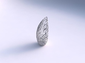 vase tsunami cracked twisted organic lattice 3 house decor 3d print model - Mito3D