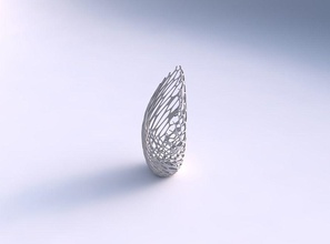 vaso tsunami rachado torcida orgânica em forma de árvore a casa lattice decoração 3d print model - Mito3D
