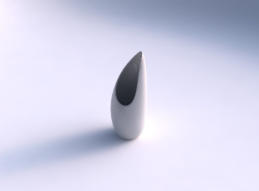 vaso tsunami diagonale modello di griglia casa il lo arredamento 3D print model - Mito3D