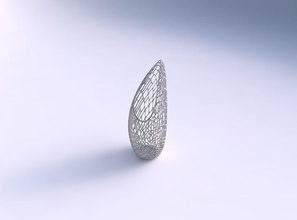 vase tsunami gitter fliesen haus dekor 3d print model - Mito3D