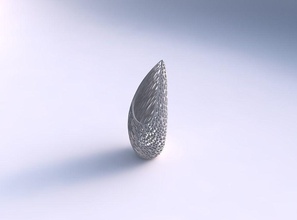 vase tsunami organic lattice twisted thickness 2 house decor 3d print model - Mito3D