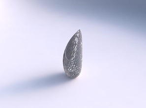 vaso tsunami orgânica lattice torcida espessura a casa decoração 3d print model - Mito3D
