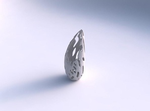 vase tsunami glatt schneidet haus dekor 3d print model - Mito3D