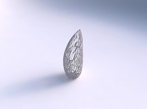 vase tsunami vertical organic lattice house decor 3d print model - Mito3D