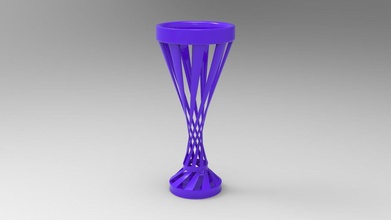 vase twist house print design art accessories 3d print model - Mito3D