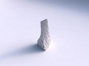vaso torcere terra inclinato triangolo bolle piatto arredamento architettonico decorazione casa 3d print model - Mito3D