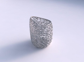 vase twisted 2 dense organic lattice house decor 3d print model - Mito3D