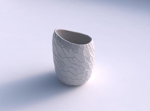 vaso contorto 2 organico cellule casa arredamento 3d print model - Mito3D