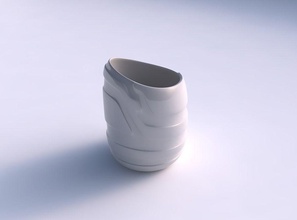 vase tordu 2 lisse rubans maison des décor 3d print model - Mito3D