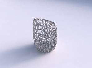 vase 2 twisted treillis tuiles maison tordu les décor 3d print model - Mito3D