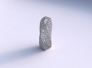 vase twisted arc Rechteck-Gitter-Fliesen Haus Rechteck Gitter Fliesen Dekor 3d print model - Mito3D
