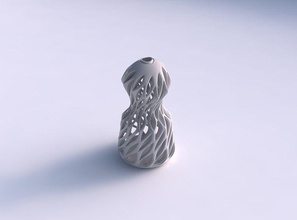 vazo bükülmüş bükmek pürüzsüz kesikler ekstrüde gergin ev dekor 3d print model - Mito3D