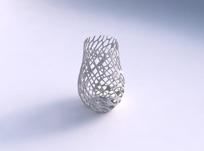 vase twisted geknackt Bio-Gitter-2 Haus rissig Bio Gitter 2 Dekor 3d print model - Mito3D