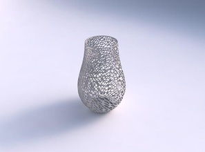 vase verdrehte dicht organisch gitter 2 haus dekor 3d print model - Mito3D